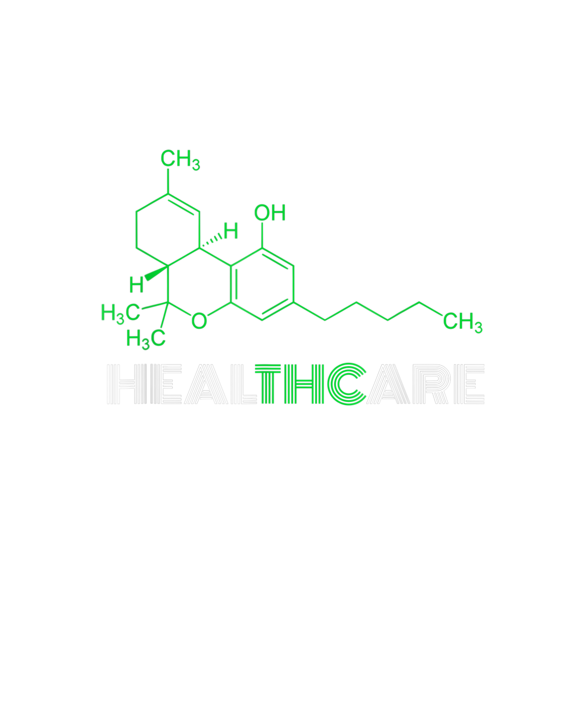 THC Healthcare - THC Molecule Ready To Press DTF Transfer  Buy Bulk DTF   