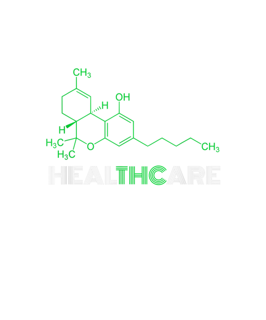 THC Healthcare - THC Molecule Ready To Press DTF Transfer