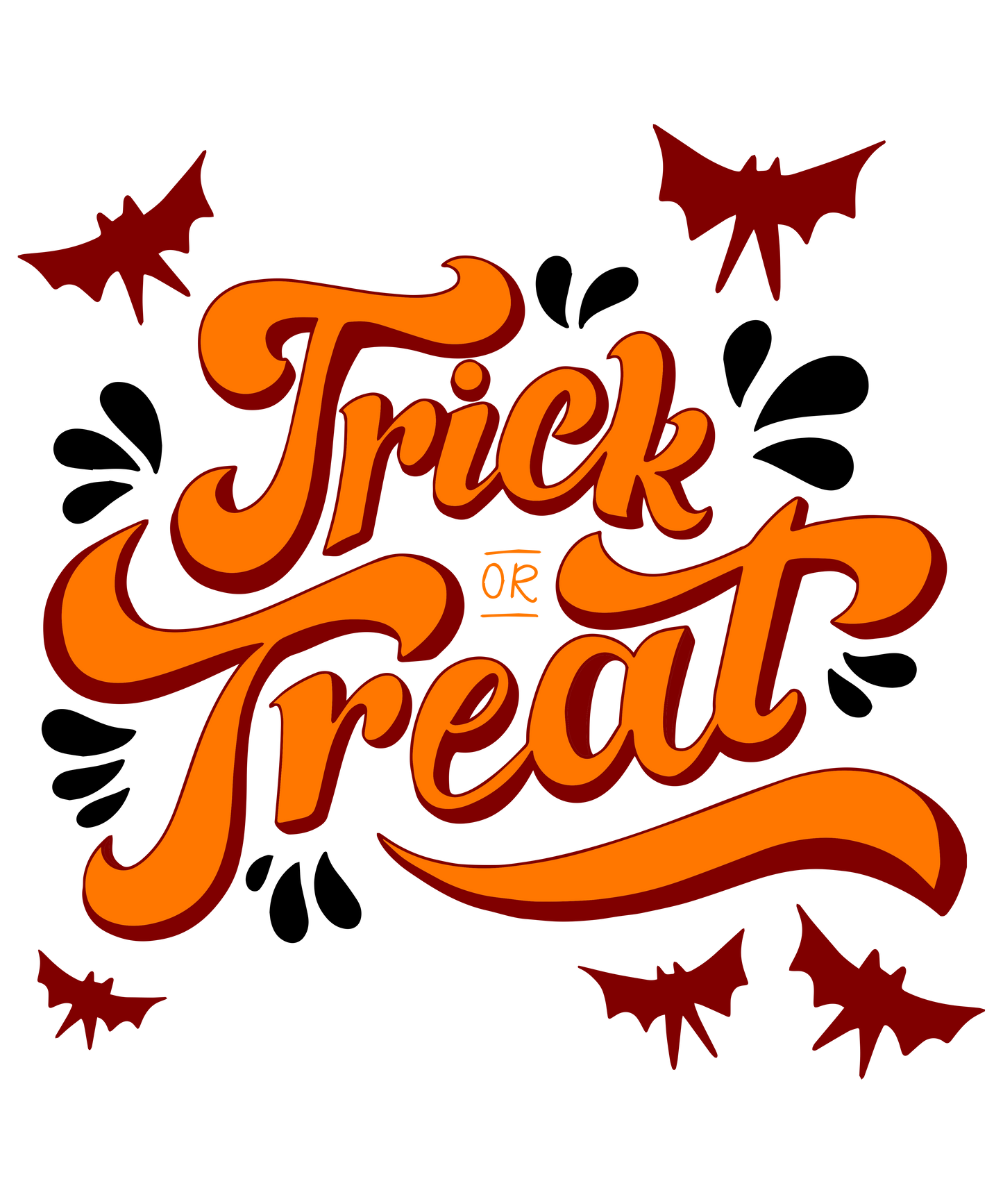 Trick or Treat 3 Ready To Press DTF Transfer
