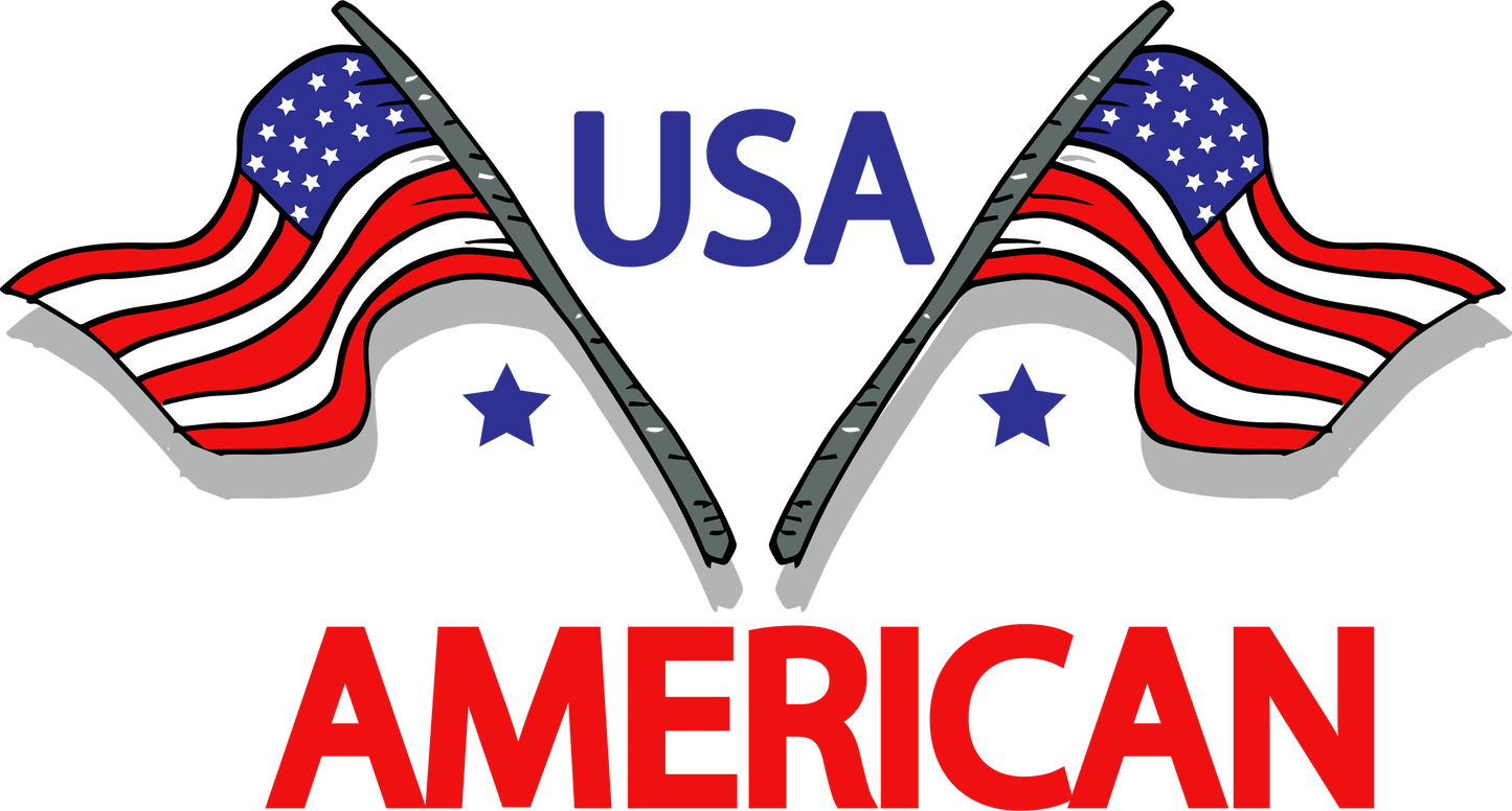USA American - 1214 Ready to Press DTF Transfer