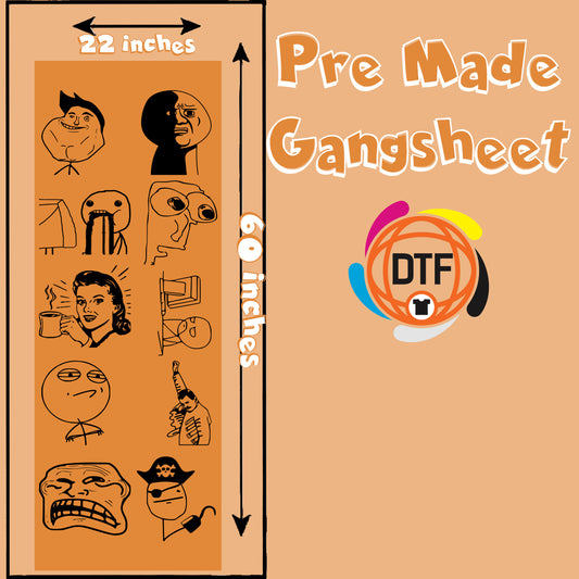 Viral Vibes Pack Premade DTF Gangsheet