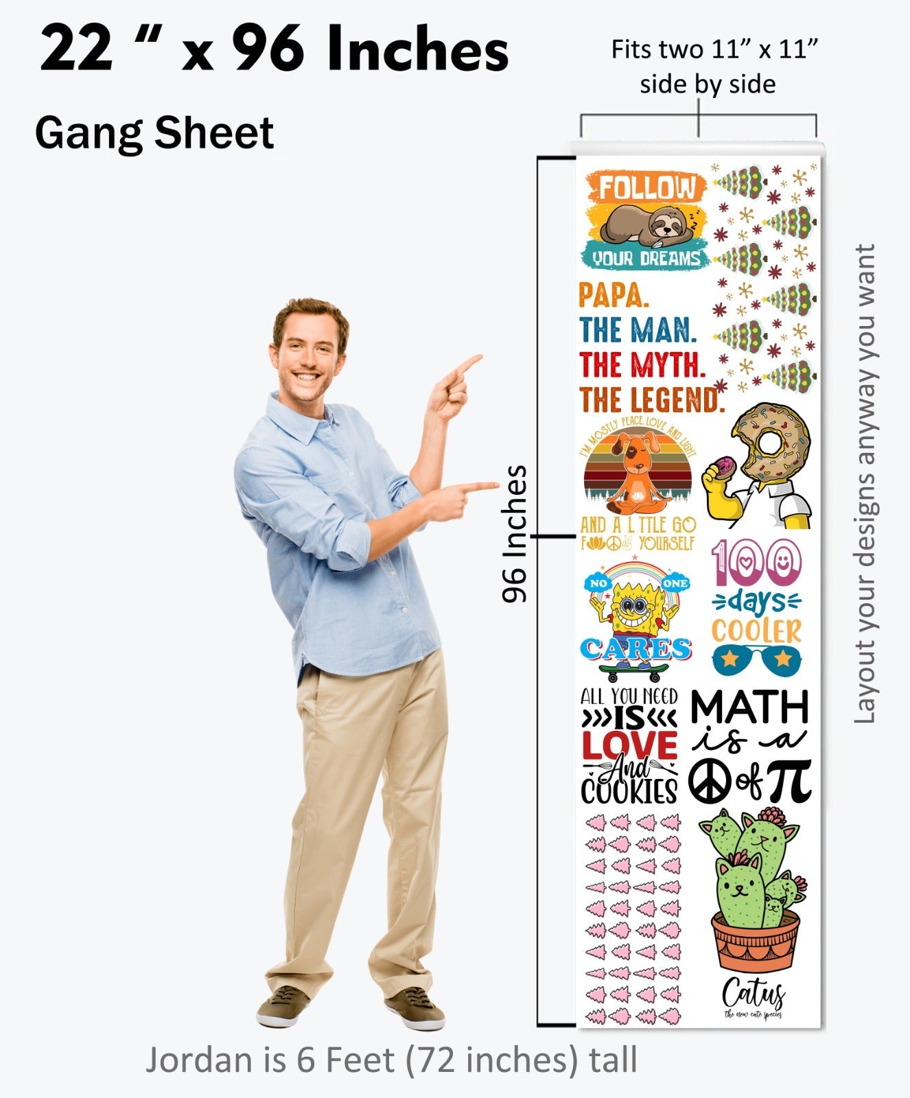 DTF Gang Sheet Builder - Multiple Sizes