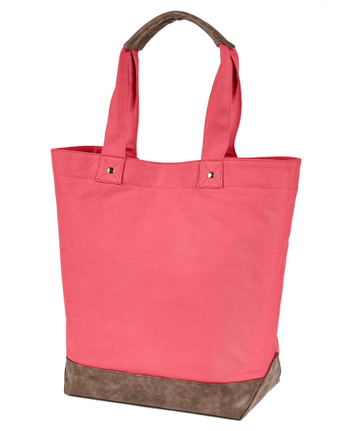 Authentic Pigment Canvas Resort Tote HIBISCUS BROWN