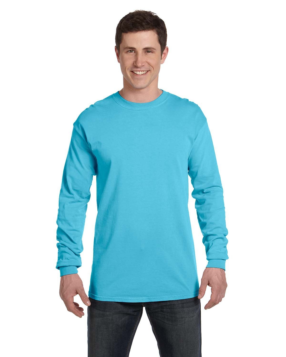 Comfort Colors Adult Heavyweight RS Long-Sleeve T-Shirt LAGOON BLUE