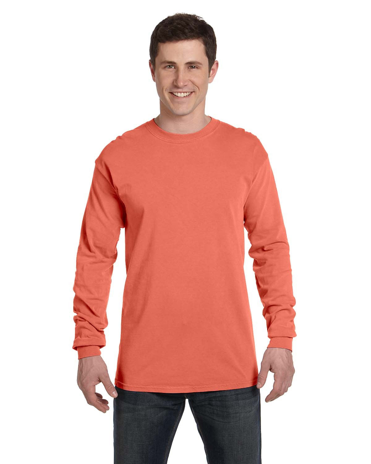 Comfort Colors Adult Heavyweight RS Long-Sleeve T-Shirt BRIGHT SALMON