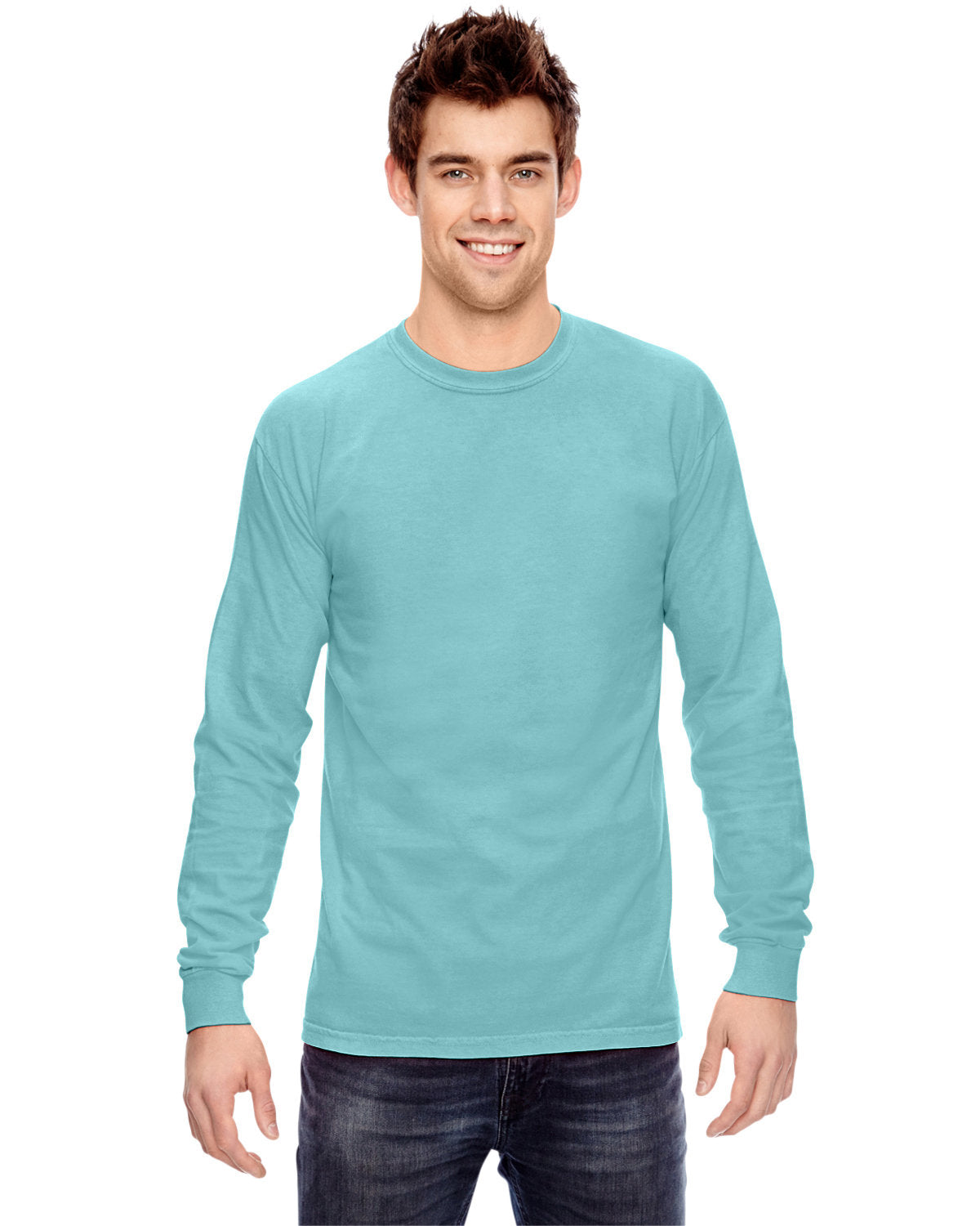 Comfort Colors Adult Heavyweight RS Long-Sleeve T-Shirt CHALKY MINT