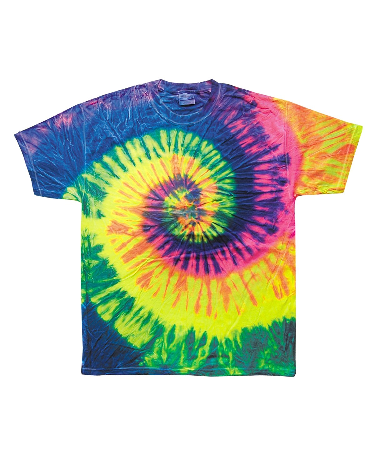 Tie-Dye Adult T-Shirt NEON RAINBOW