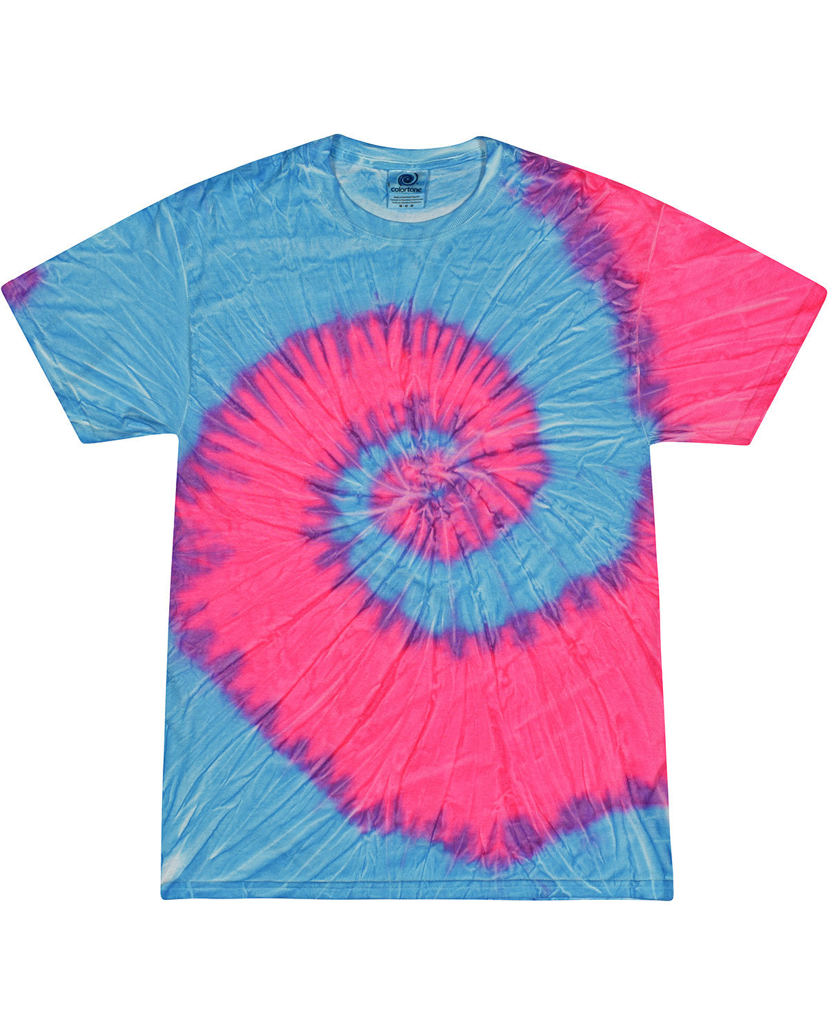 Tie-Dye Adult T-Shirt FLO BLUE PINK