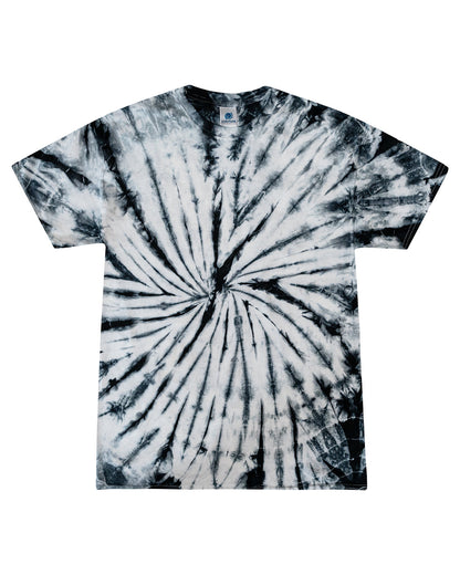 Tie-Dye Adult T-Shirt WHITE BLACK