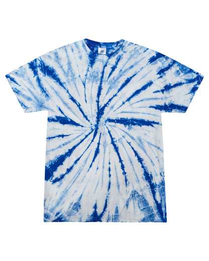 Tie-Dye Adult T-Shirt WHITE ROYAL