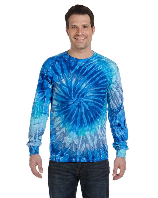 Tie-Dye Adult Long-Sleeve T-Shirt BLUE JERRY