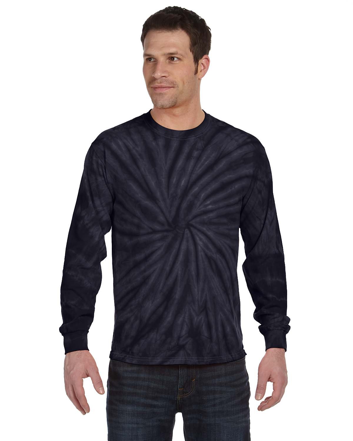 Tie-Dye Adult Long-Sleeve T-Shirt SPIDER NAVY