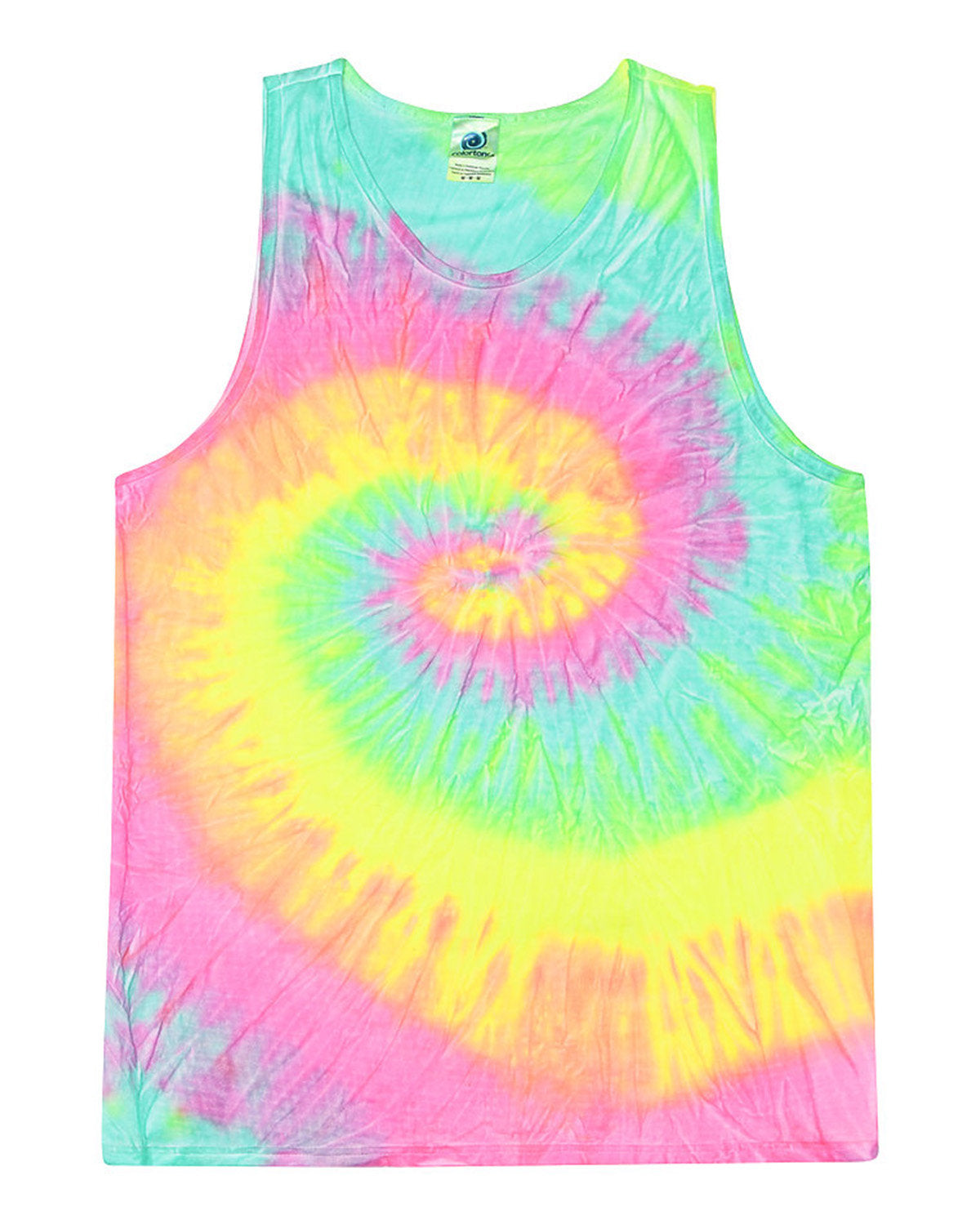 Tie-Dye Adult Tank MINTY RAINBOW