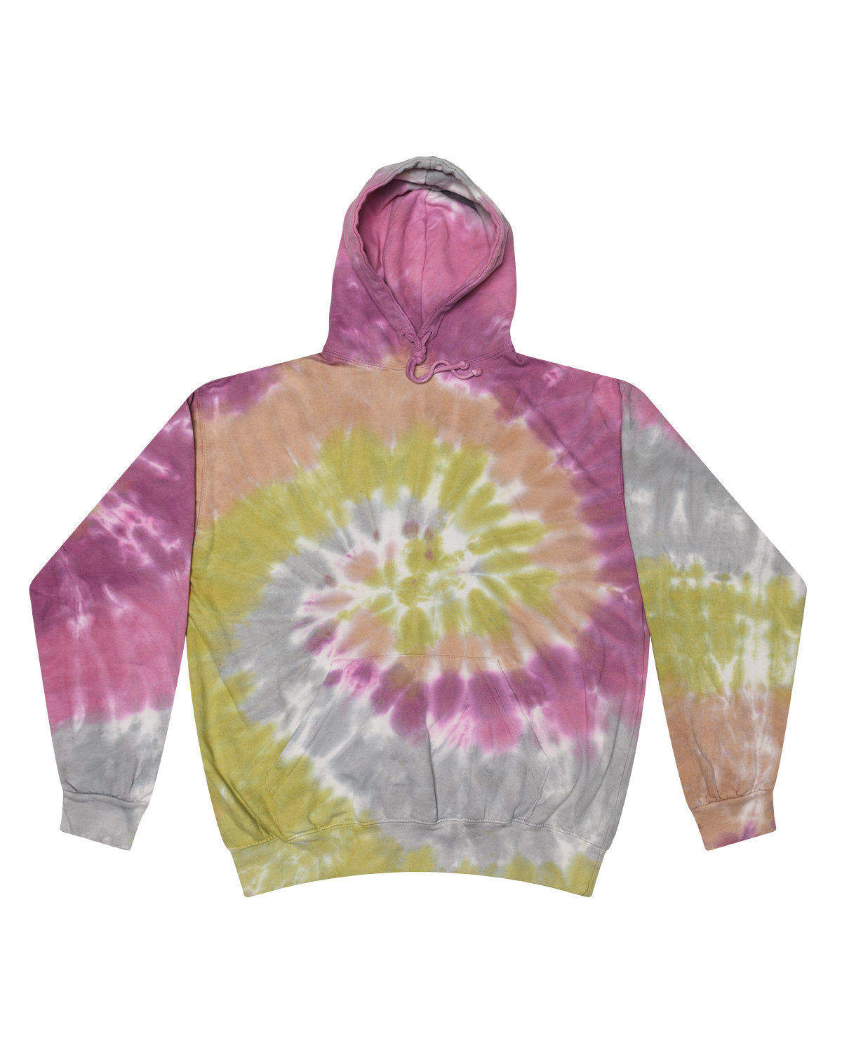 Tie-Dye Adult Tie-Dyed Pullover Hooded Sweatshirt DESERT ROSE