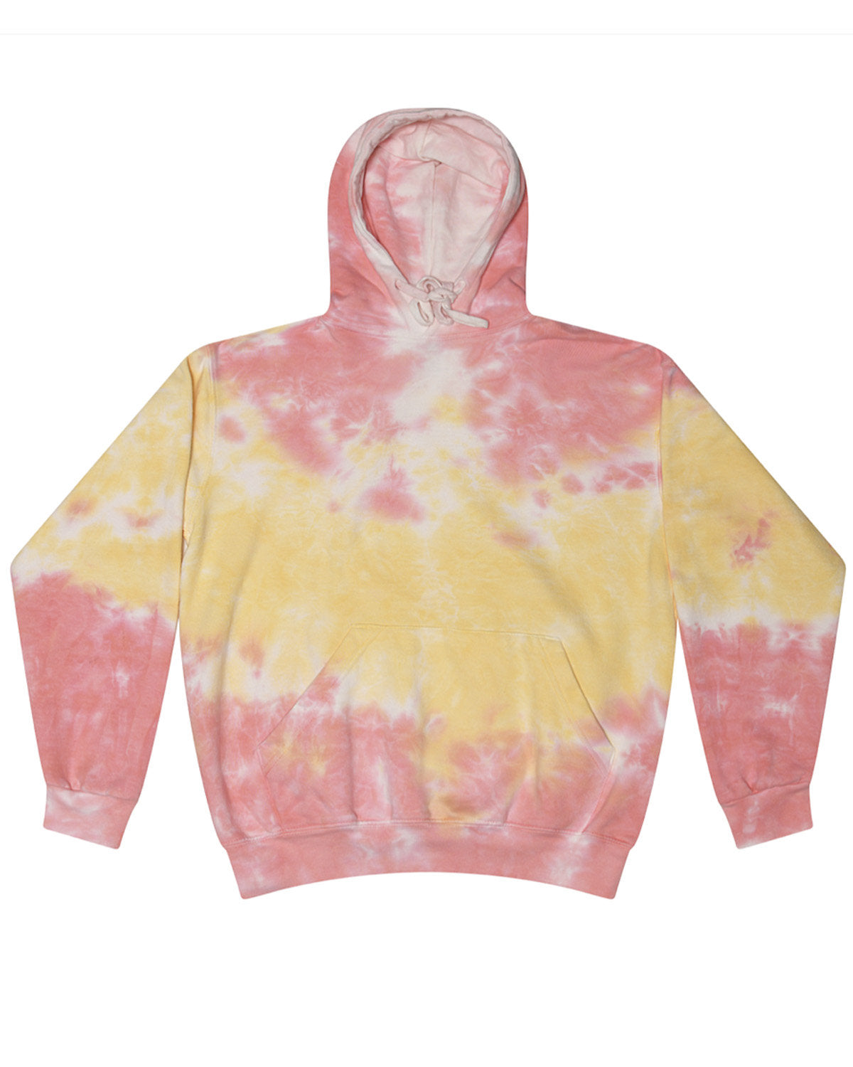 Tie-Dye Adult Tie-Dyed Pullover Hooded Sweatshirt FUNNEL CAKE