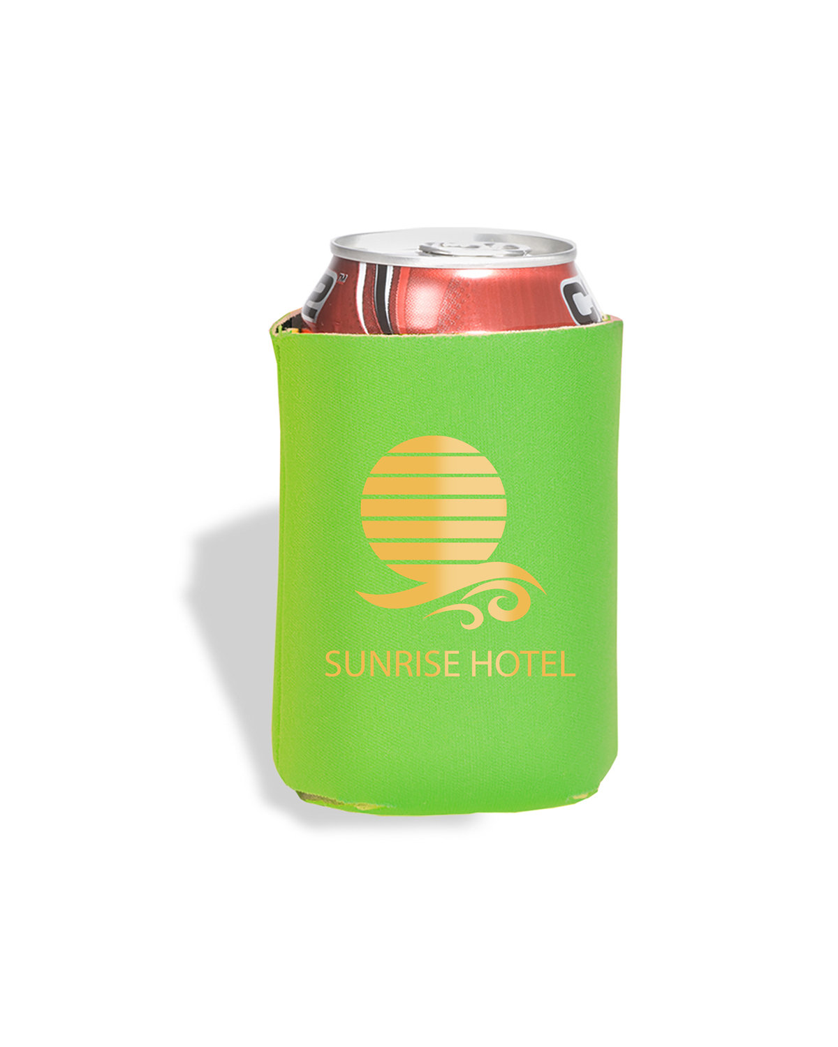 Prime Line Collapsible Insulated Can Cooler Sleeve LIME GREEN