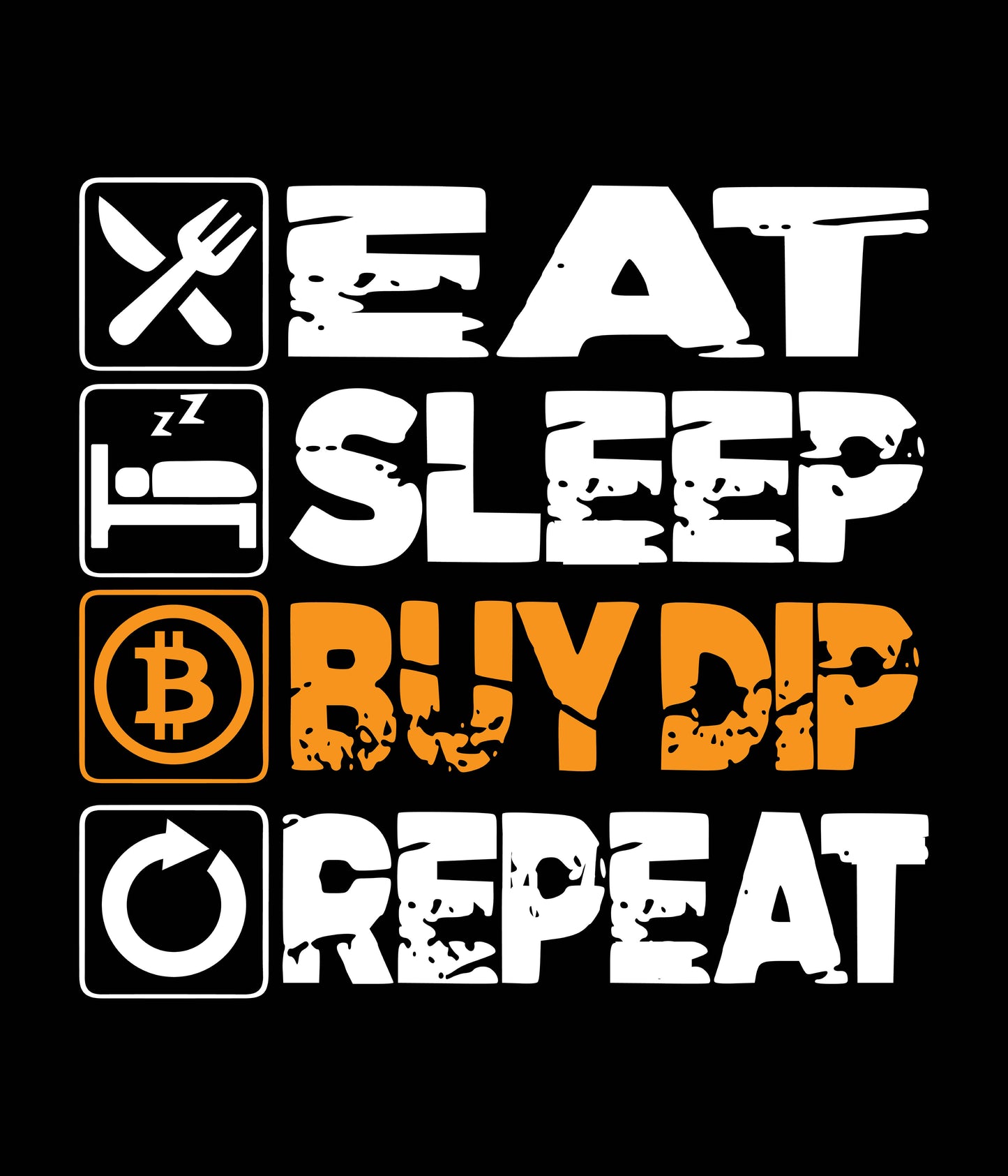 Eat Sleep Ready To Press DTF Transfer