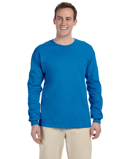 Gildan Adult Ultra Cotton® Long-Sleeve T-Shirt SAPPHIRE