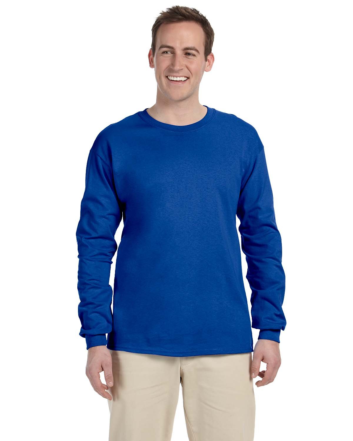 Gildan Adult Ultra Cotton® Long-Sleeve T-Shirt ROYAL