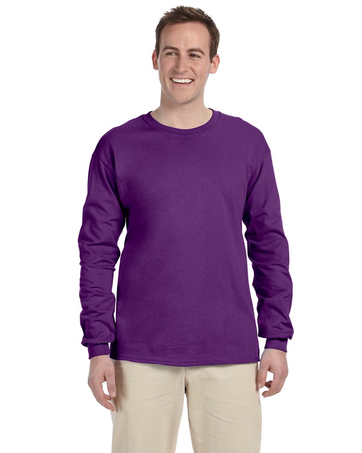 Gildan Adult Ultra Cotton® Long-Sleeve T-Shirt PURPLE