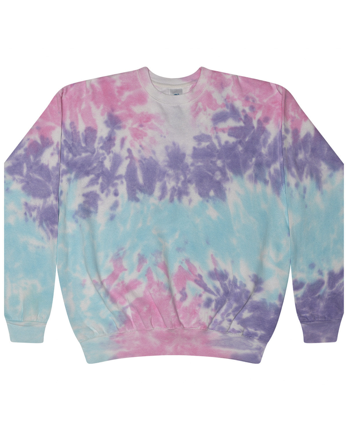 Tie-Dye Adult Crew Neck Sweatshirt COTTON CANDY