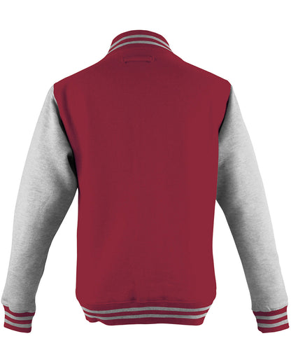 Just Hoods By AWDis Men's Heavyweight Letterman Jacket