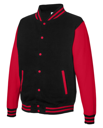 Just Hoods By AWDis Men's Heavyweight Letterman Jacket