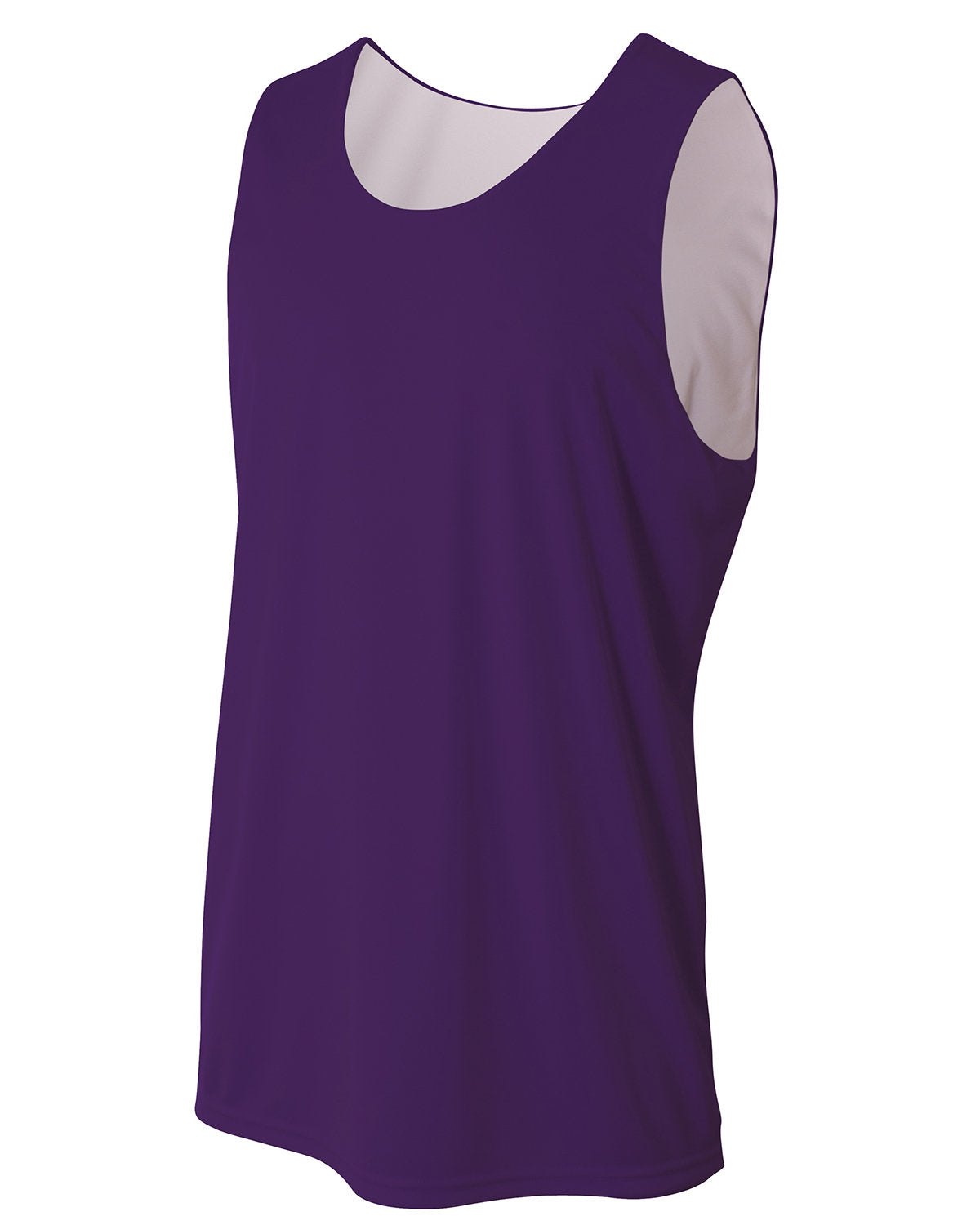 A4 Adult Performance Jump Reversible Basketball Jersey PURPLE WHITE