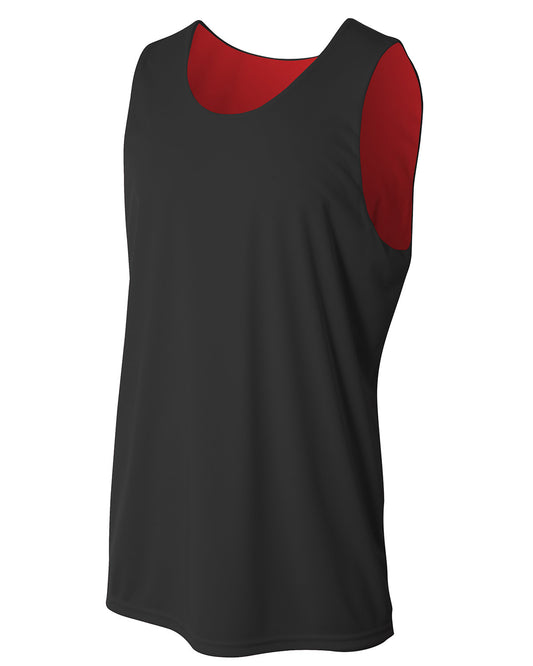 A4 Adult Performance Jump Reversible Basketball Jersey BLACK RED