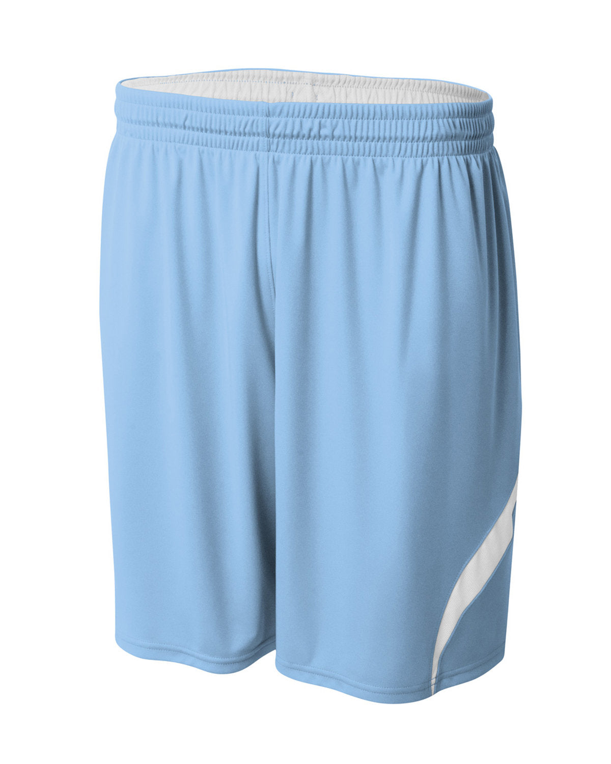 A4 Adult Performance Double Reversible Basketball Short LIGHT BLUE WHT