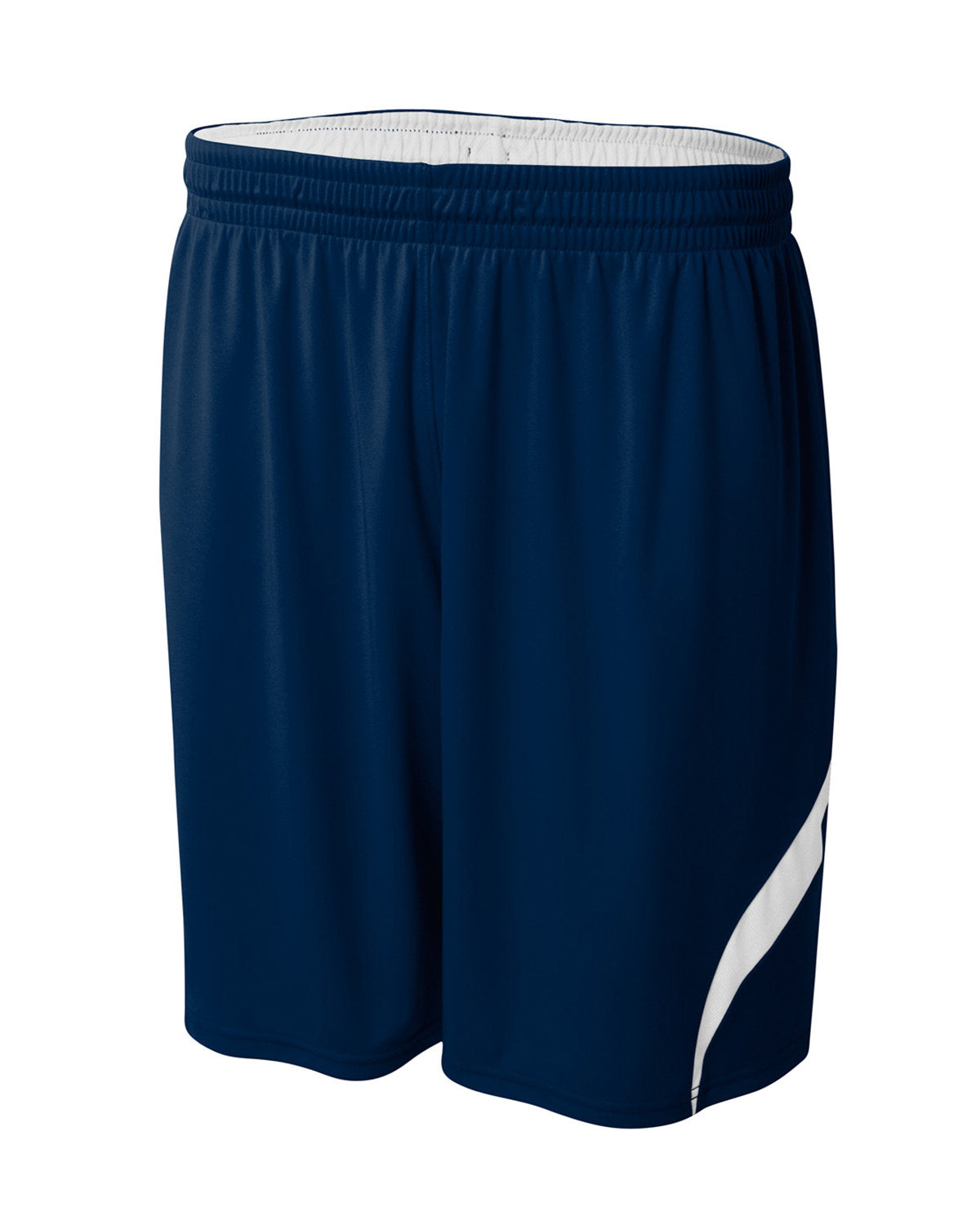 A4 Adult Performance Double Reversible Basketball Short NAVY WHITE