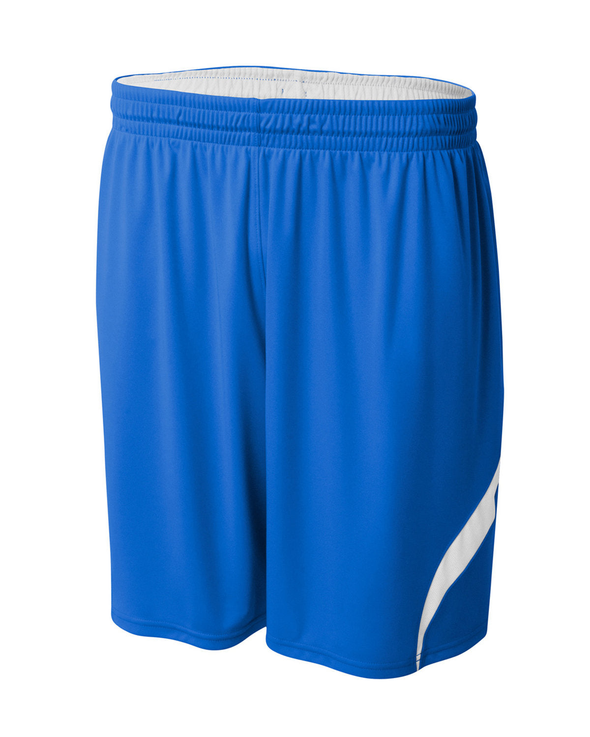 A4 Adult Performance Double Reversible Basketball Short ROYAL WHITE