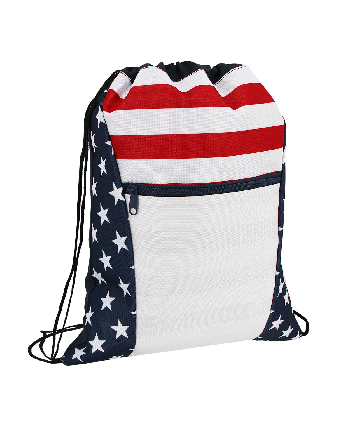 OAD Patriotic Drawstring Bag RED WHITE BLUE