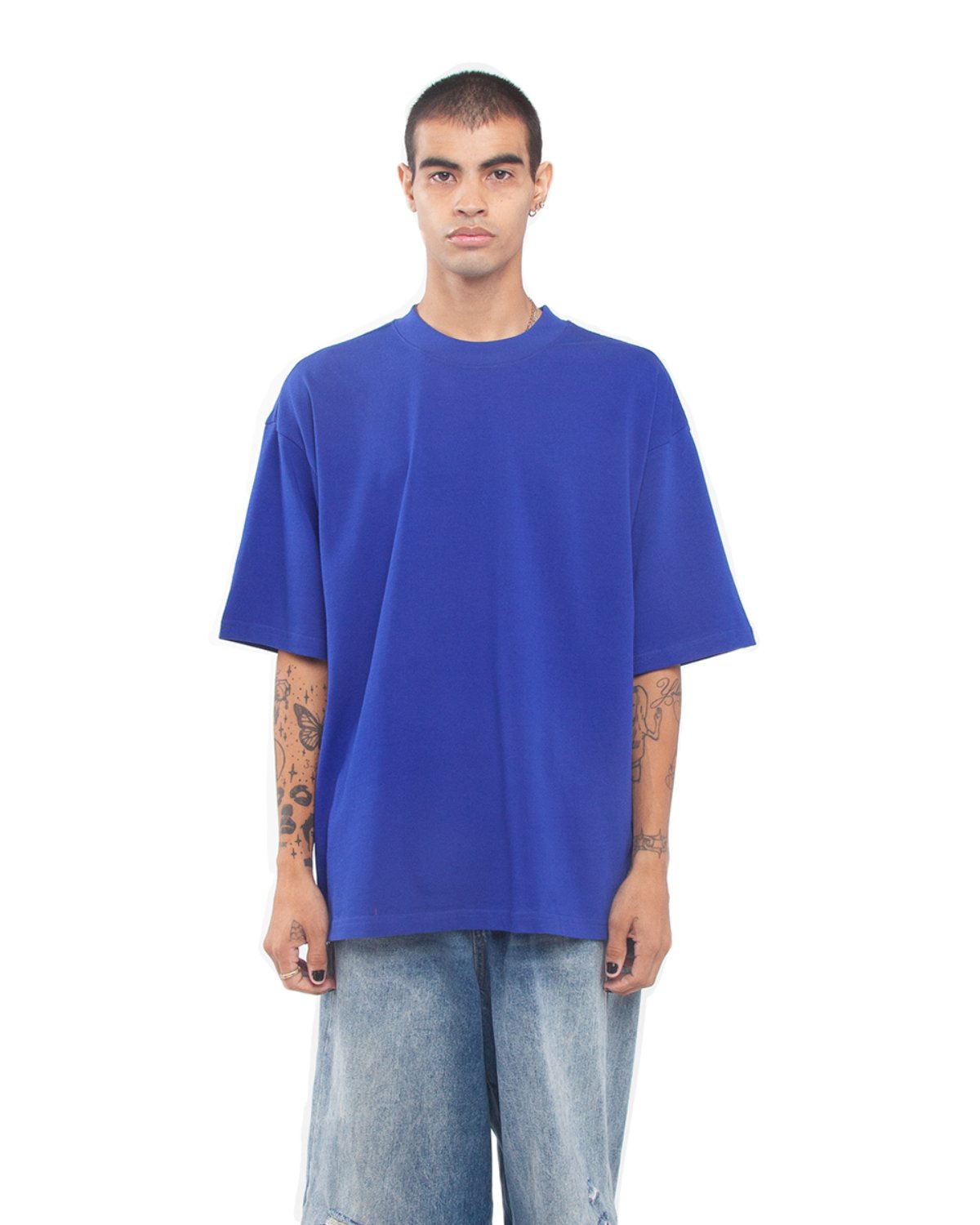 Shaka Wear Men's Garment Dyed Designer T-Shirt ROYAL