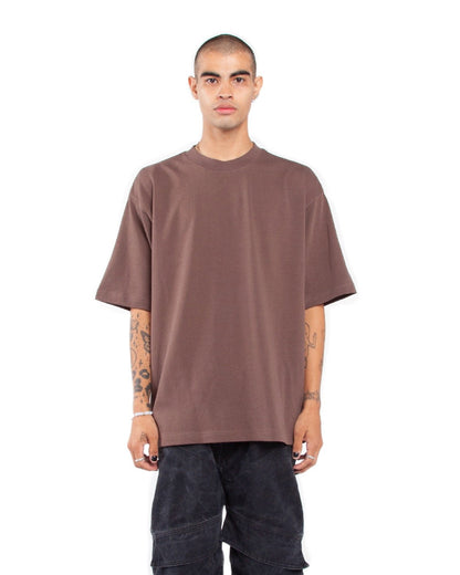 Shaka Wear Men's Garment Dyed Designer T-Shirt MOCHA