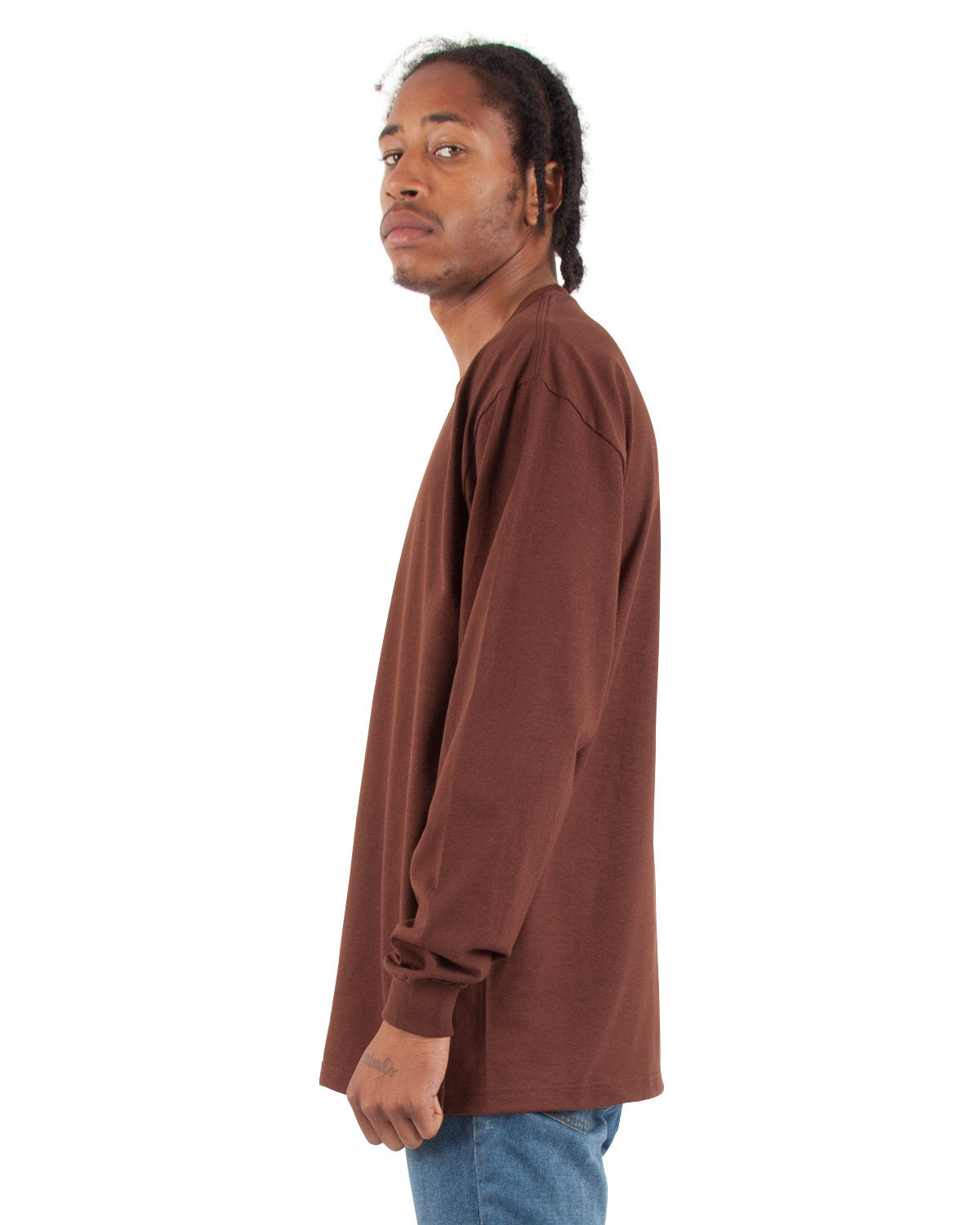 Shaka Wear Men's Tall Max Heavyweight Long-Sleeve T-Shirt