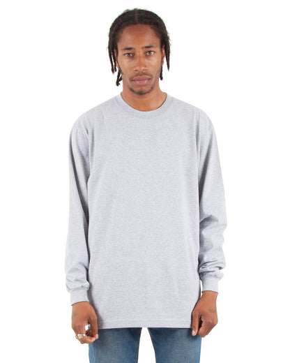 Shaka Wear Men's Tall Max Heavyweight Long-Sleeve T-Shirt HEATHER GREY