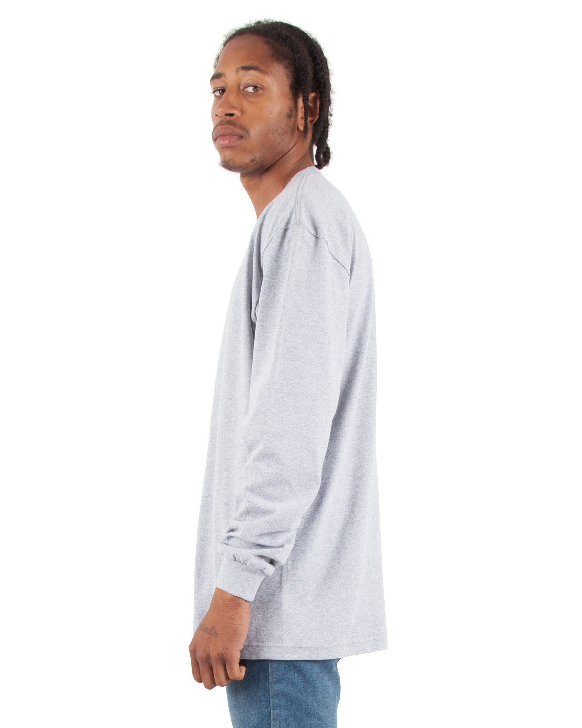 Shaka Wear Men's Tall Max Heavyweight Long-Sleeve T-Shirt