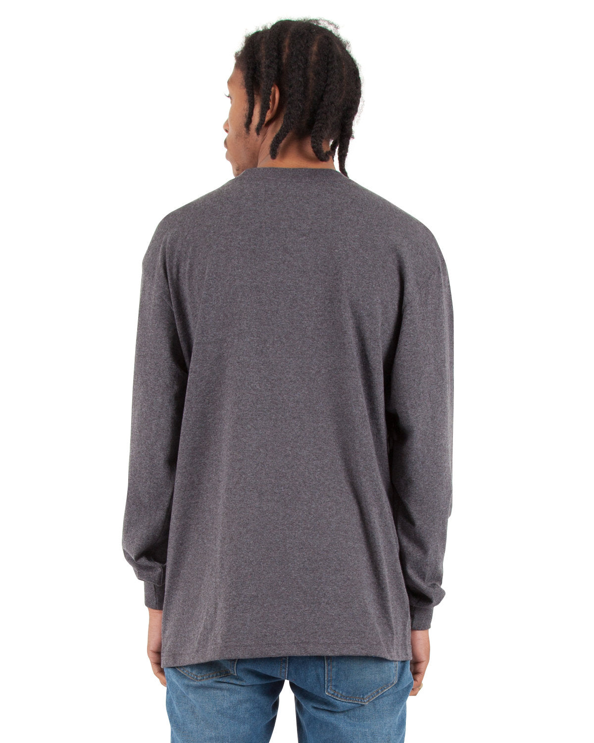 Shaka Wear Men's Tall Max Heavyweight Long-Sleeve T-Shirt