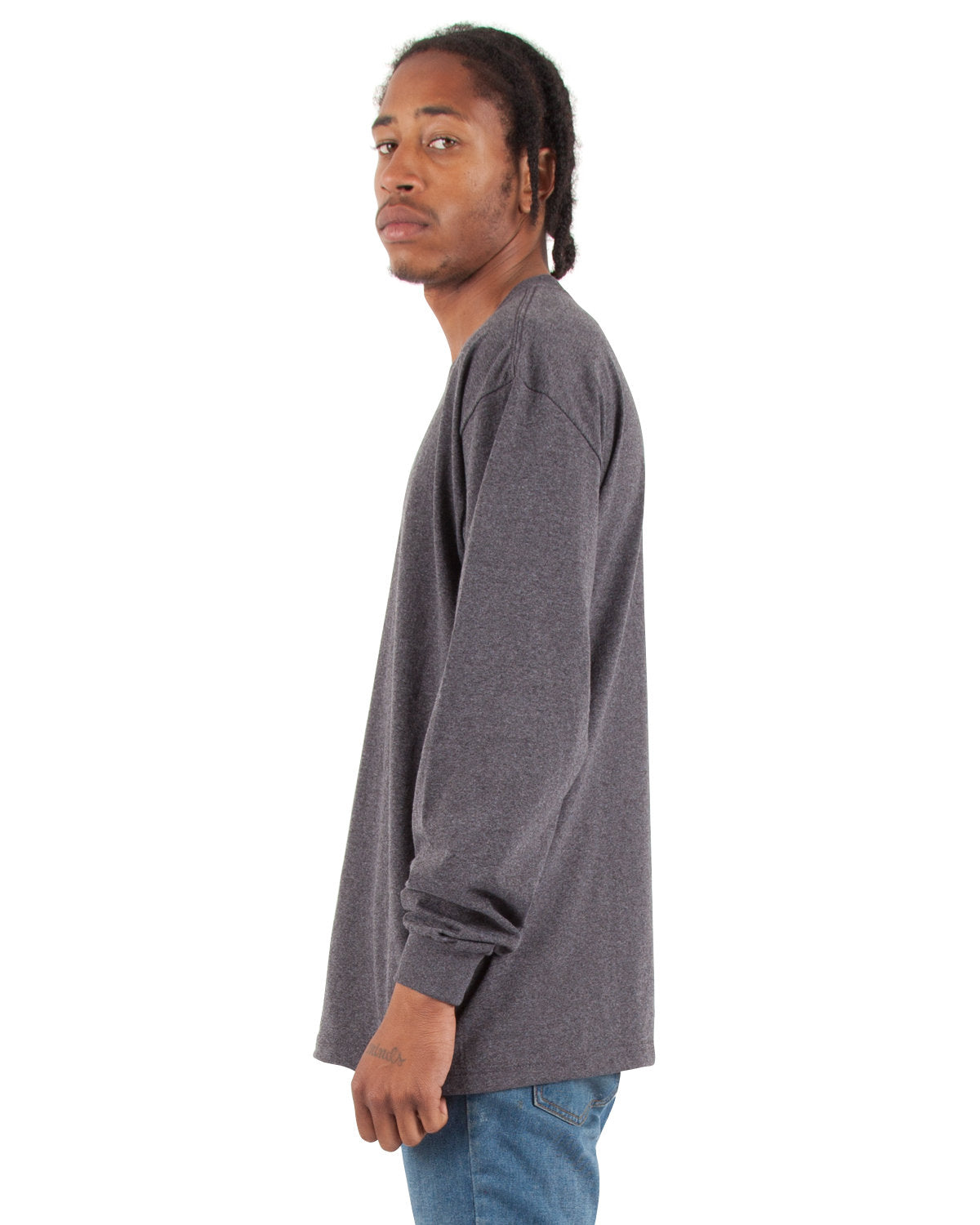 Shaka Wear Men's Tall Max Heavyweight Long-Sleeve T-Shirt