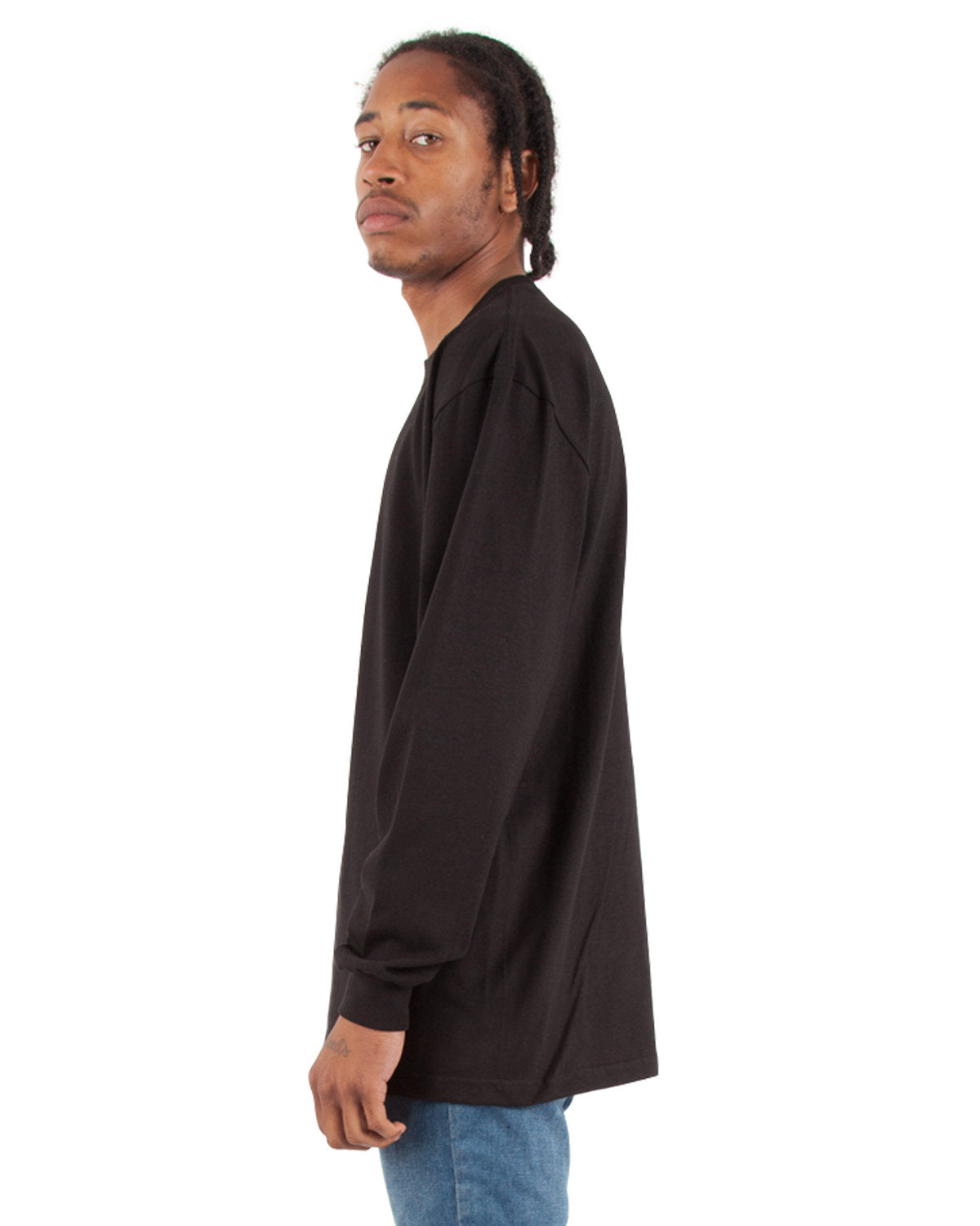 Shaka Wear Men's Tall Max Heavyweight Long-Sleeve T-Shirt