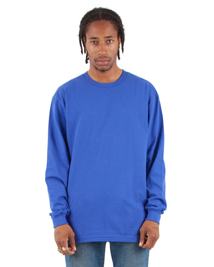 Shaka Wear Men's Tall Max Heavyweight Long-Sleeve T-Shirt ROYAL