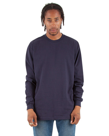 Shaka Wear Men's Tall Max Heavyweight Long-Sleeve T-Shirt NAVY