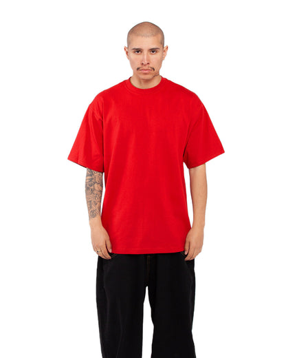 Shaka Wear Men's Tall Max Heavyweight Short-Sleeve T-Shirt RED