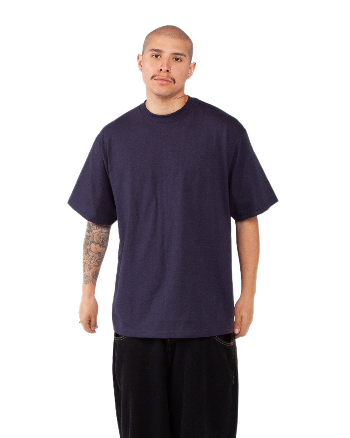 Shaka Wear Men's Tall Max Heavyweight Short-Sleeve T-Shirt NAVY