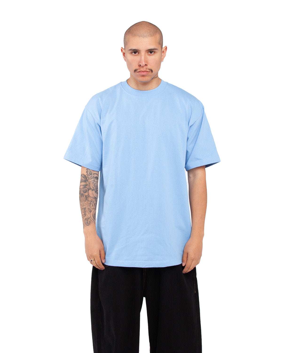 Shaka Wear Men's Tall Max Heavyweight Short-Sleeve T-Shirt SKY BLUE