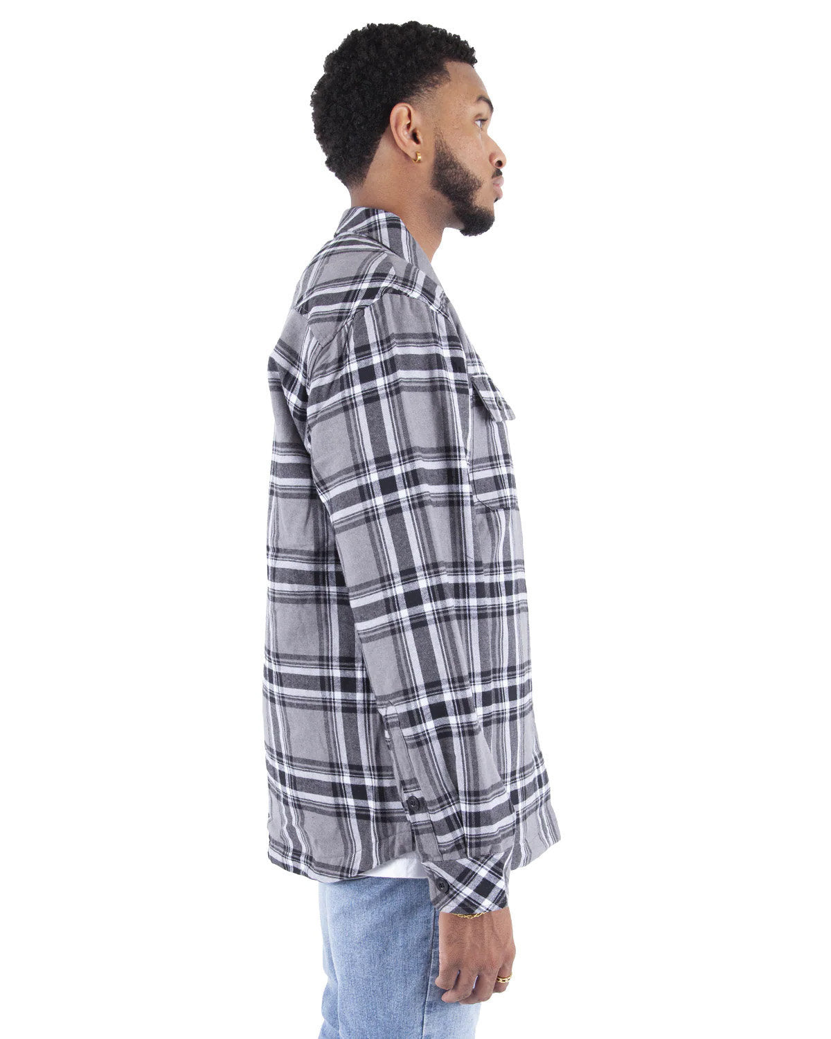 Shaka Wear Men's Plaid Flannel Jacket