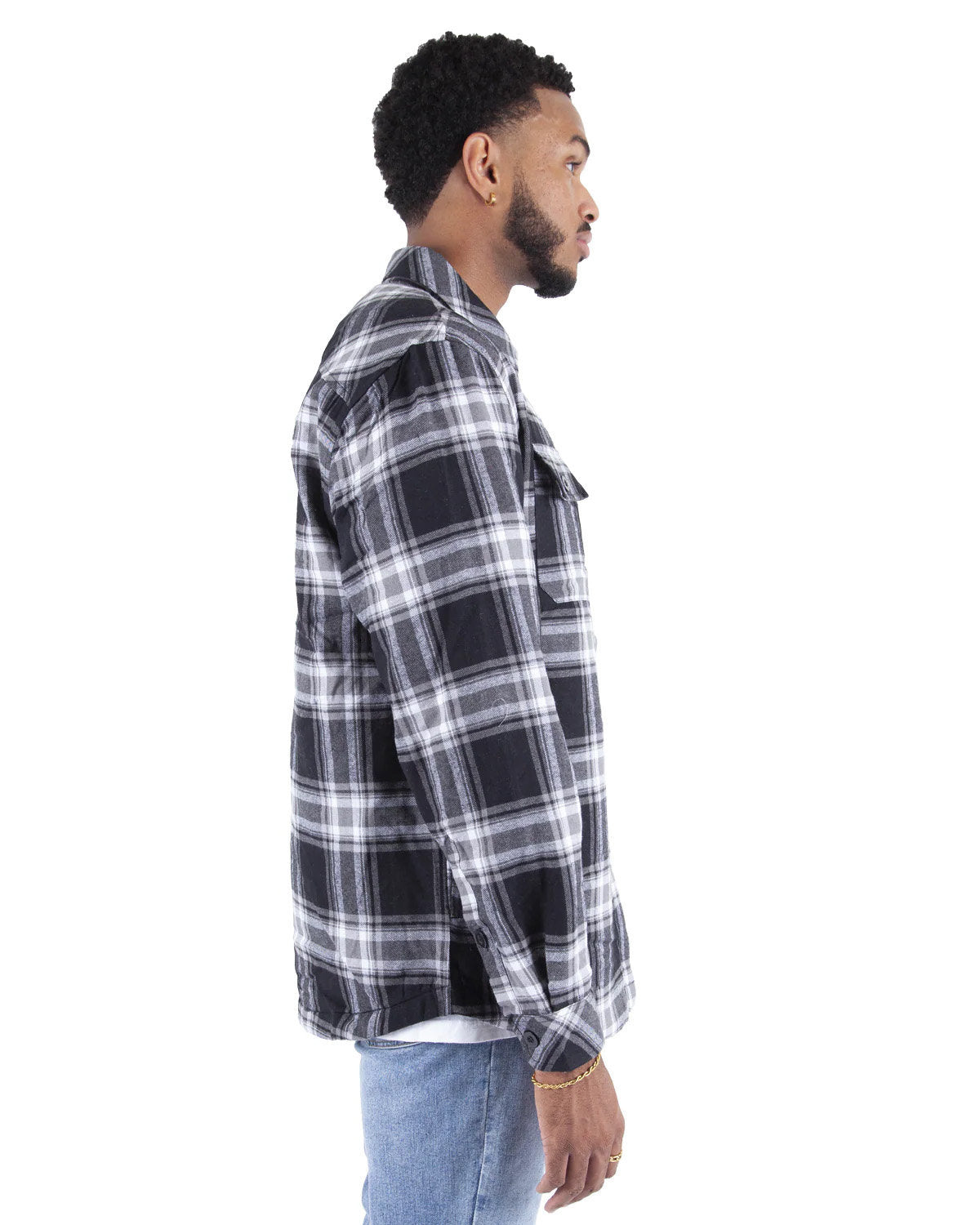 Shaka Wear Men's Plaid Flannel Jacket