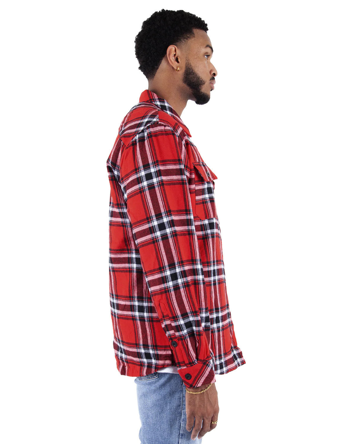 Shaka Wear Men's Plaid Flannel Jacket