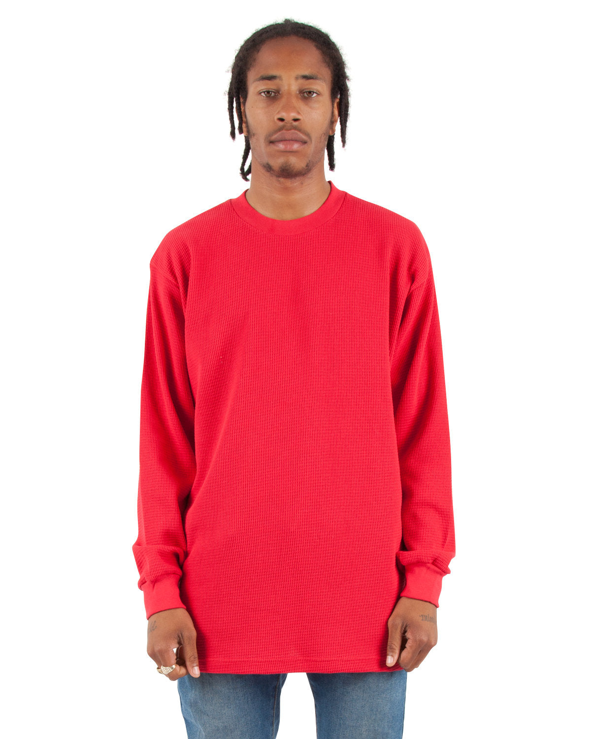 Shaka Wear Adult Thermal T-Shirt RED